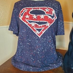 Splatter Superman Patriot Shirt
